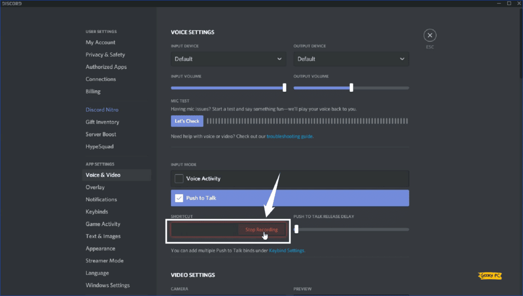 Recording Keybind