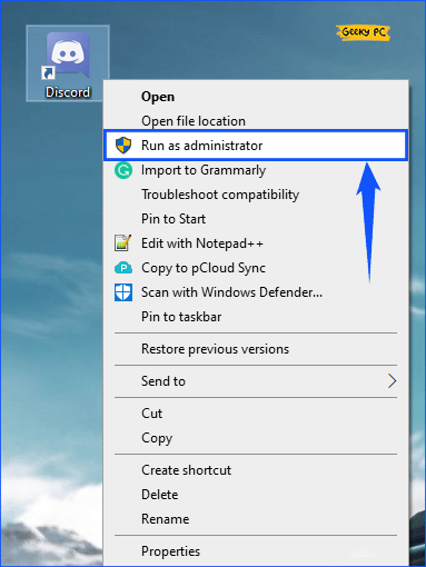 Run Discord as Administrator