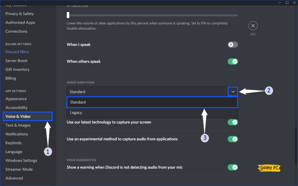 Standard Audio Subsystem