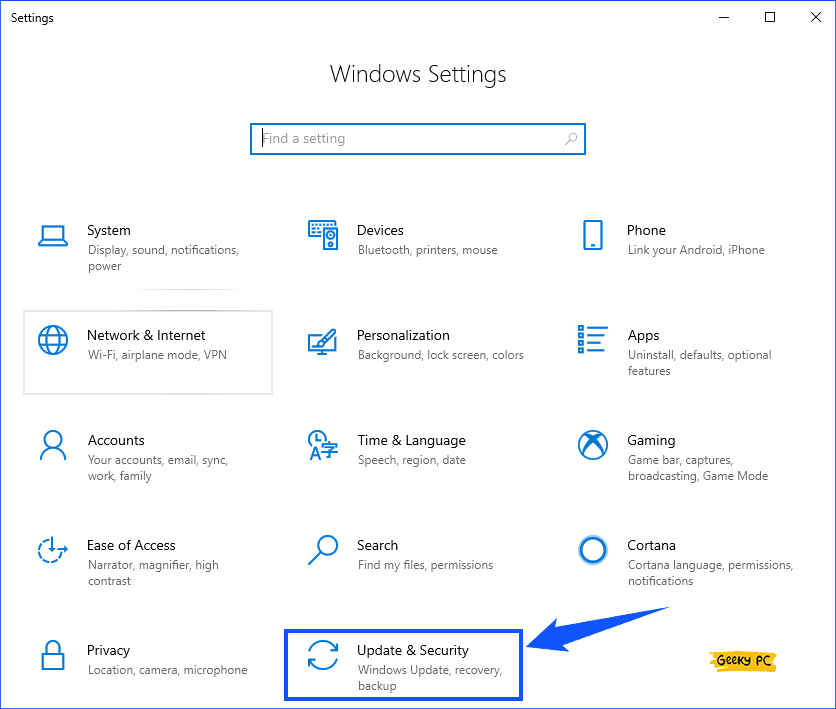 Windows Update & Security