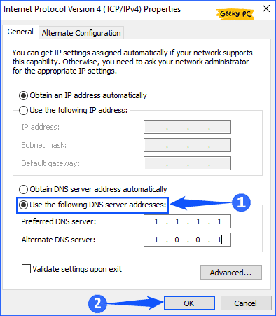 Windows Cloudflare DNS Setup