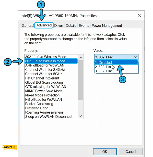 Set Wifi to 802.11n mode