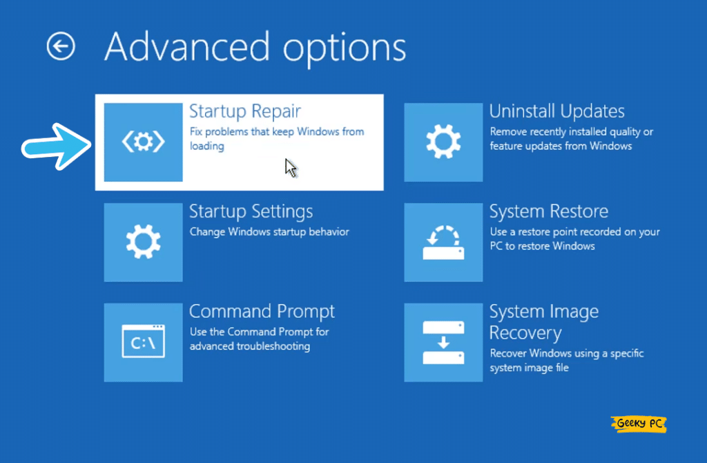 Windows Startup repair